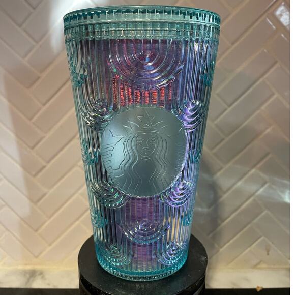 2022 Starbucks Iridescent Mermaid Scale Acrylic Tumbler Grande 16 oz - Picture 2 of 6